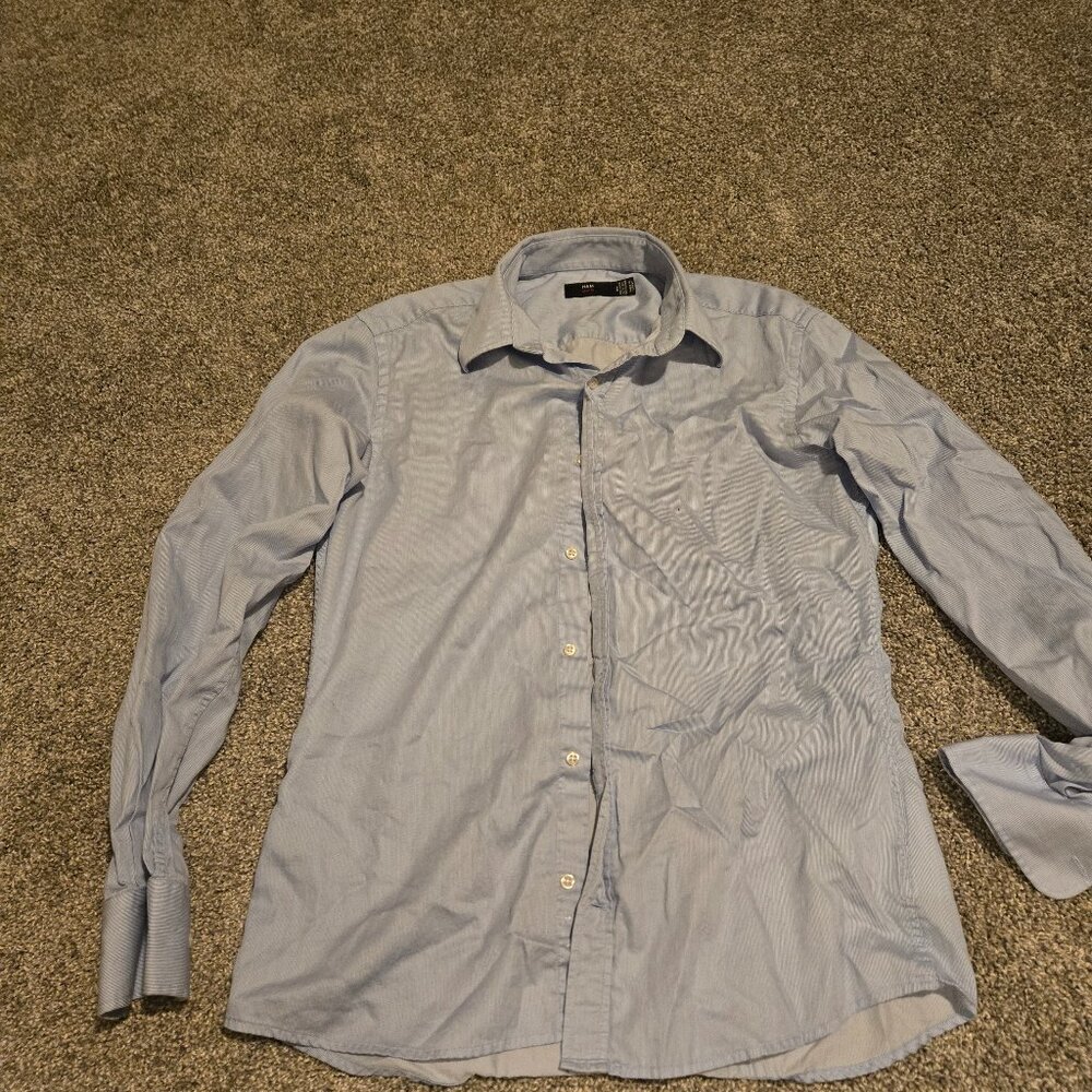 Blue h&m dress shirt